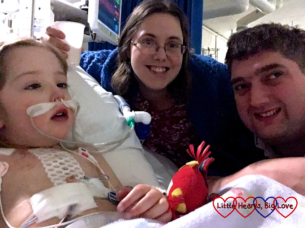 Me, my husband and Jessica seeing in the New Year