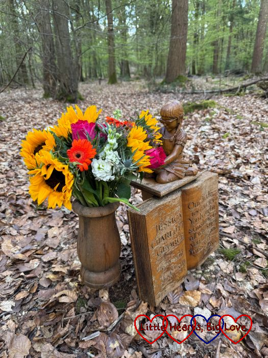 Colourful flowers at Jessica's forever bed
