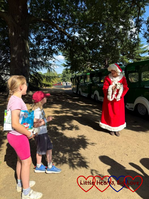 Sophie and Thomas with Mother Christmas