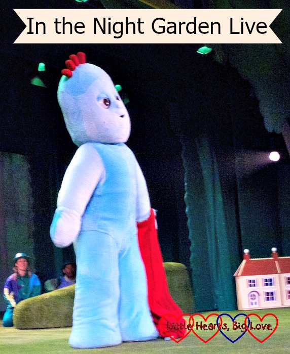 Igglepiggle on stage at In the Night Garden Live