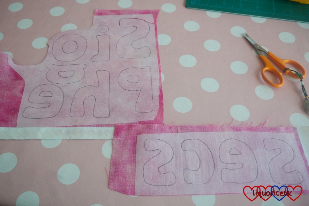 Craft project: Name Cushion - Little Hearts, Big Love