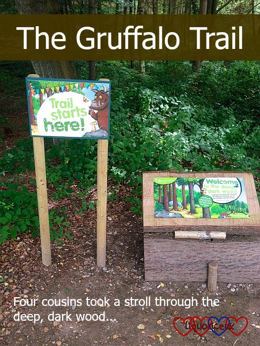 The start of the Gruffalo trail at Alice Holt Forest