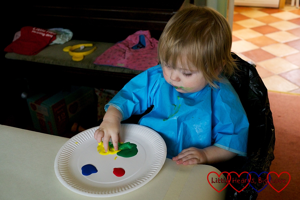Sophie's first painting - Little Hearts, Big Love