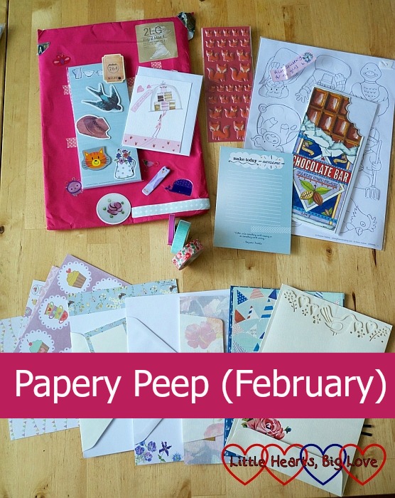 Papery Peep (February) - Little Hearts, Big Love