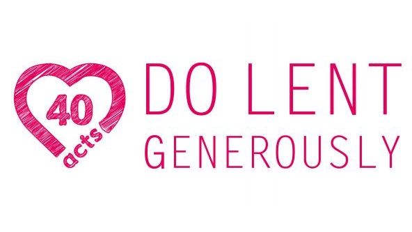 40acts logo - "Do Lent generously"