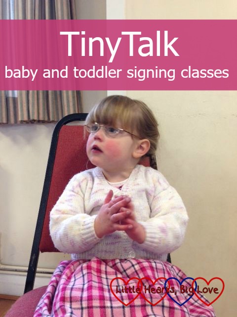 Jessica doing sign language at her TinyTalk class - "TinyTalk baby and toddler signing classes"