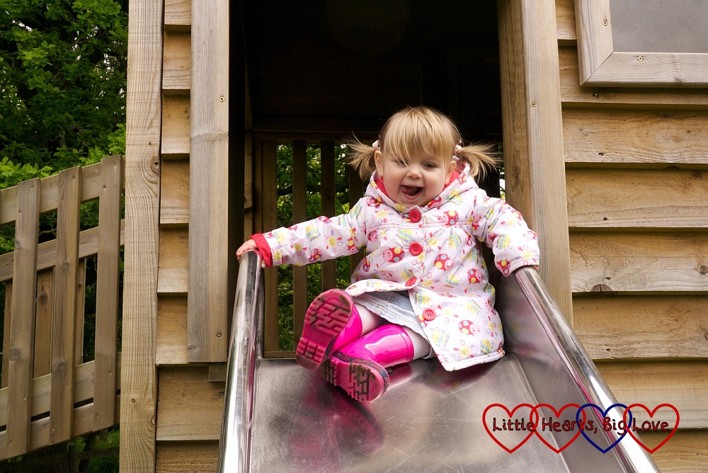 Exploring the playground at the Chiltern Open Air Museum - Little Hearts, Big Love