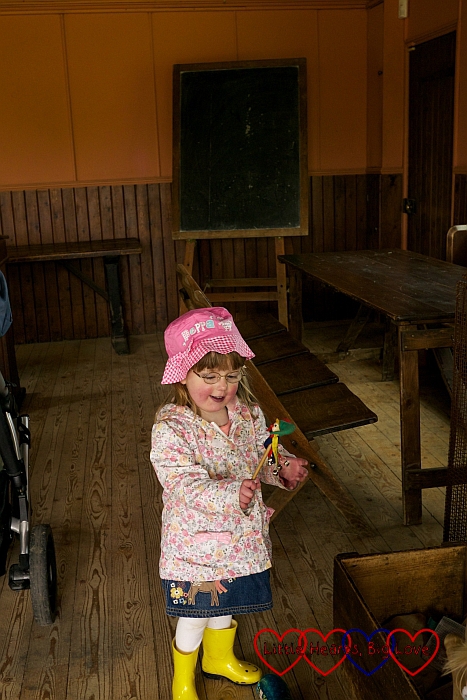Looking at the toys in the Thame Vicarage at the Chiltern Open Air Museum - Little Hearts, Big Love