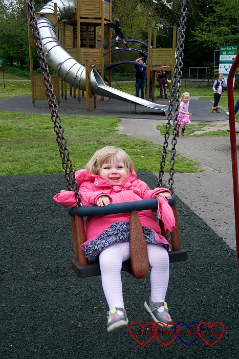 Exploring the play area at Rickmansworth Aquadrome - Little Hearts, Big Love