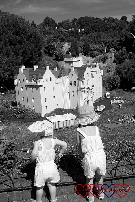Exploring Miniland on a day out at Legoland - Black & White Photography Project #52 - Little Hearts, Big Love