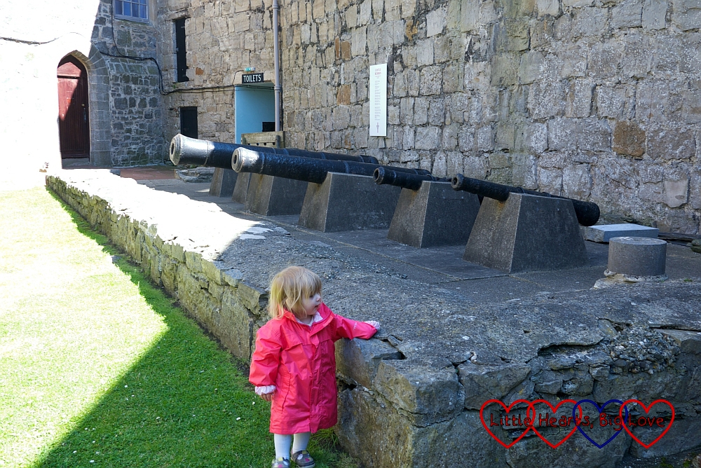 Looking at the cannon - Castle Rushen - Little Hearts, Big Love
