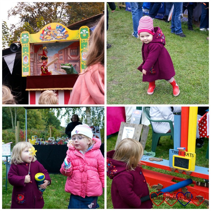 Punch and Judy, dancing and Splat the Rat - Outdoor fun at Apple Day - Little Hearts, Big Love