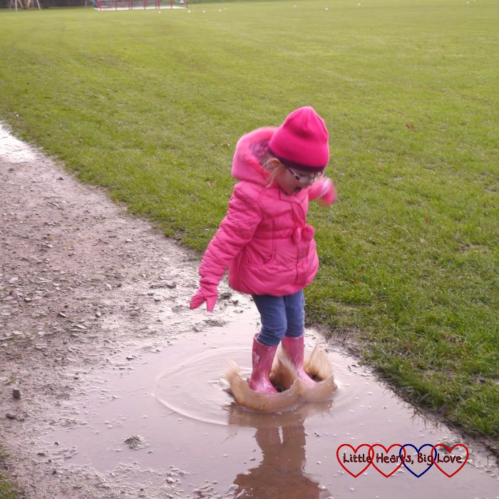 Jumping in muddy puddles - The Friday Focus 27/11/15 - Little Hearts, Big Love