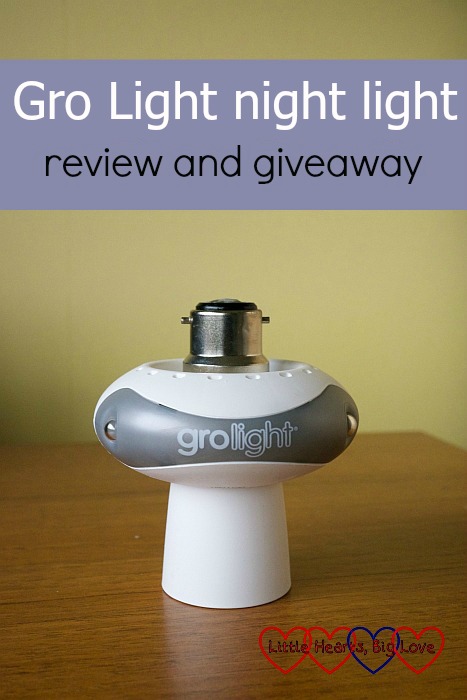 Gro Light night light review and giveaway - Little Hearts, Big Love