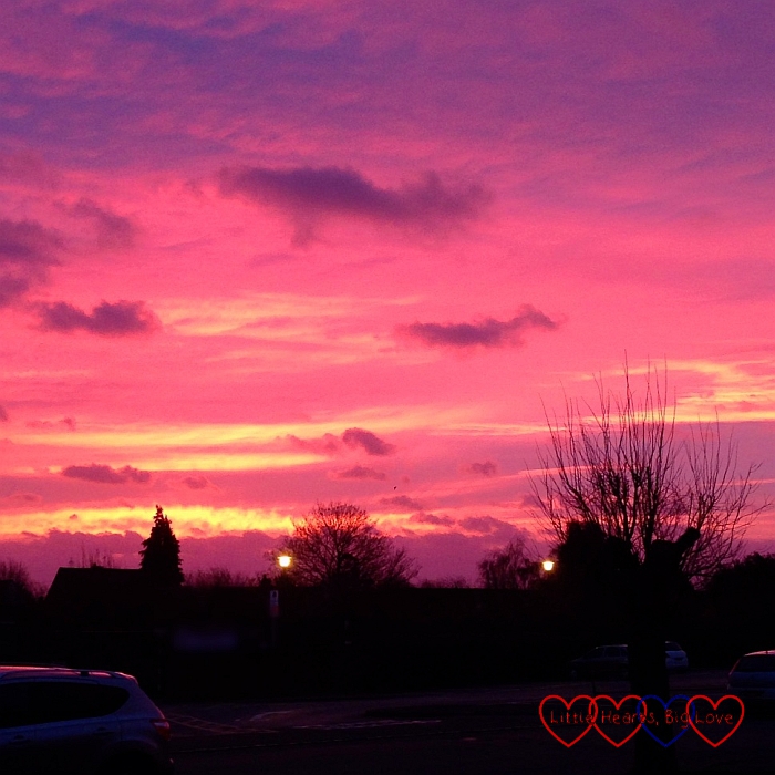 A beautiful December sunrise - The Friday Focus 11/12/15 - Little Hearts, Big Love