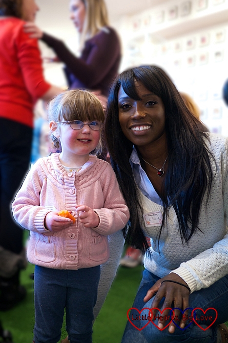 Jessica with Lorraine Pascale: the last photo I took - 73 Questions - Little Hearts, Big Love