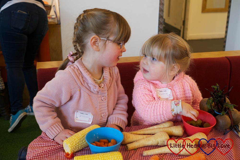 Having fun at the Innocent Sow and Grow event - The Friday Focus 19/02/16 - Little Hearts, Big Love