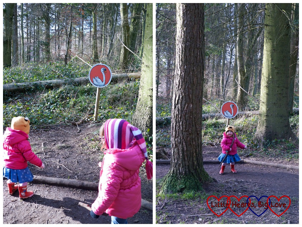 Finding a swan - The Stick Man Trail at Wendover Woods - Little Hearts, Big Love