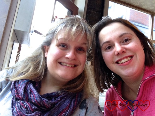 Me and Gillian - Watching the world go by over tea and cake – a day out in London - Little Hearts, Big Love