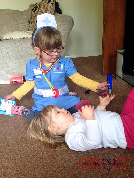 Nurse Jessica making her little sister feel better - The Friday Focus 11/03/16 - Little Hearts, Big Love