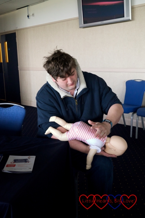 Choking and CPR training from the Royal Life Saving Society UK at the Baby & Toddler Show