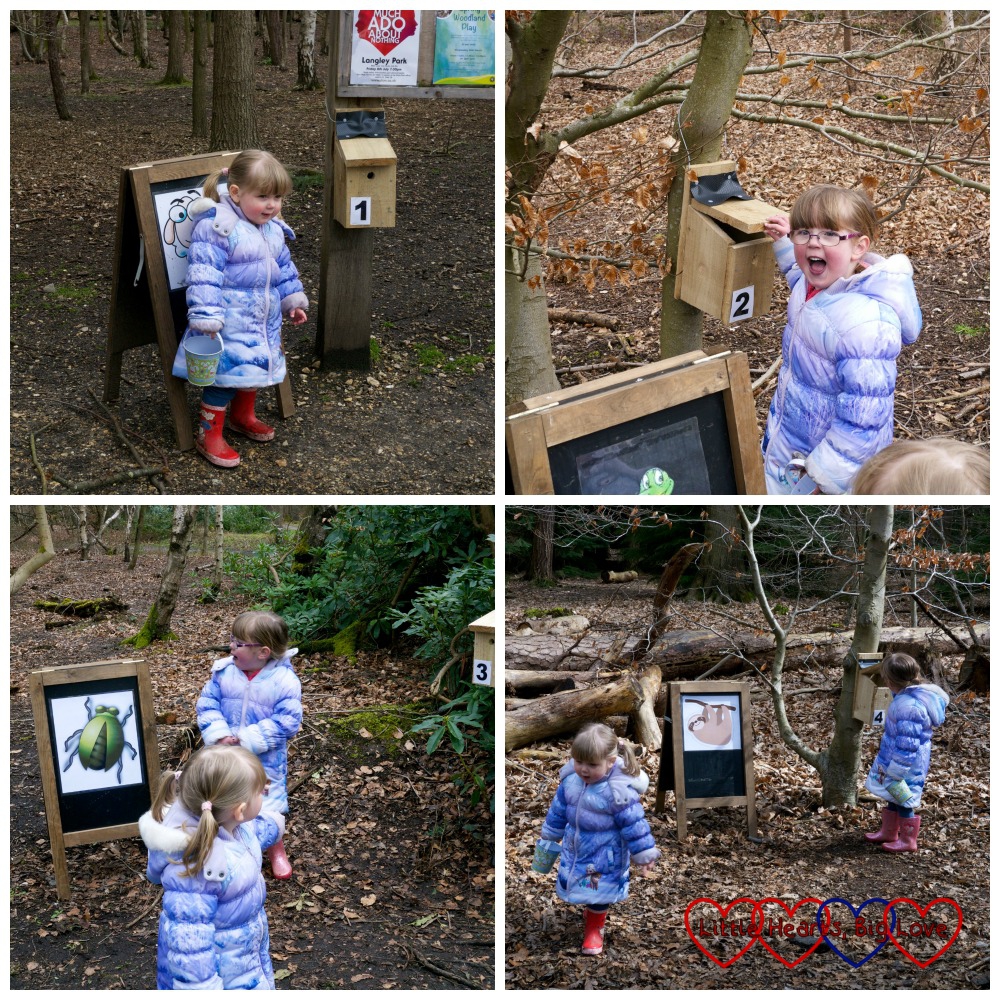 Finding the first four boxes - Easter trail at Black Park - Little Hearts, Big Love