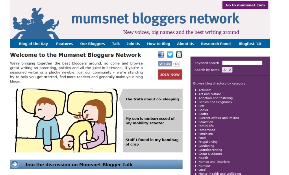 Being on the front page of Mumsnet with my post on the truth about co-sleeping