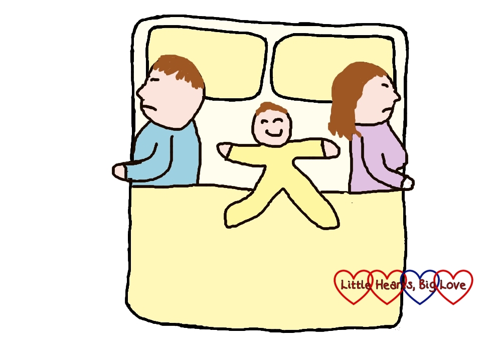 Starfish - how can one little person take up so much room? - The truth about co-sleeping