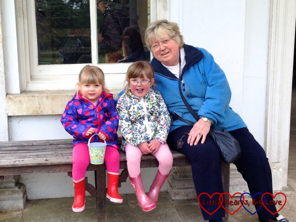 The girls enjoying a day out with Grandma at Osterley Park