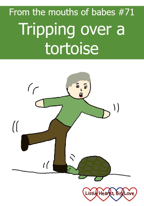 From the mouths of babes - a weekly linky to sharing things that children have said. This week Jessica wonders if Grandad tripped over a tortoise