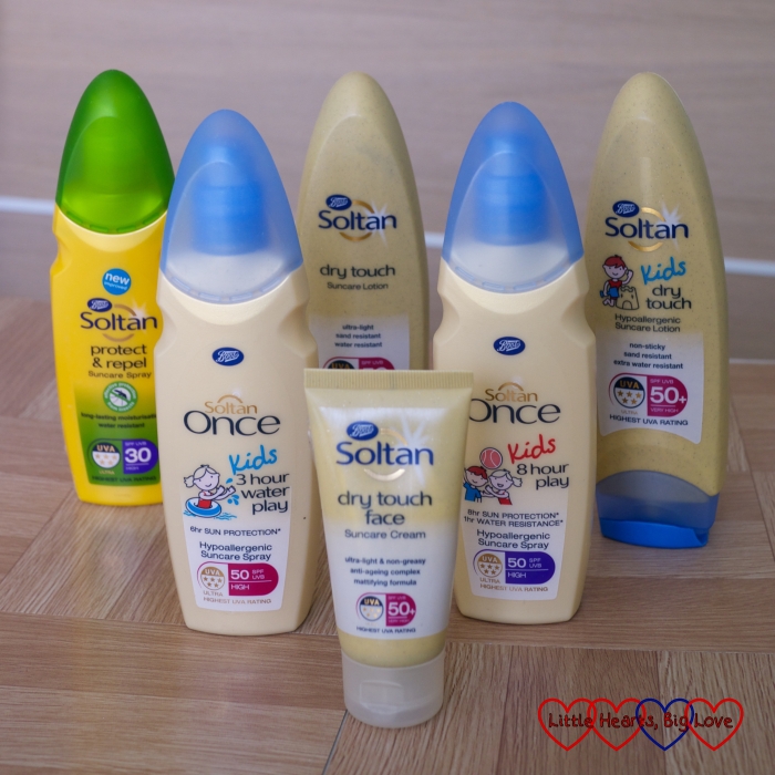 Sun cream from the Boots Soltan range