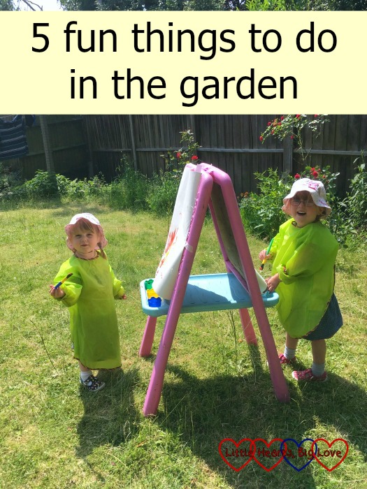 Painting, planting, water play, bubbles and crazy golf - fun things to do in the garden