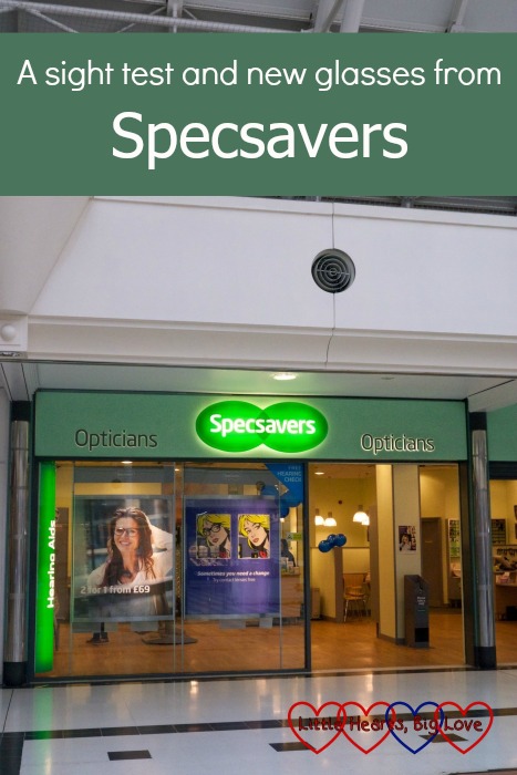 Sharing my experience of getting my eyes tested at Specsavers