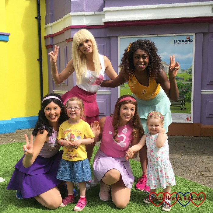 My girls with the Lego Friends girls