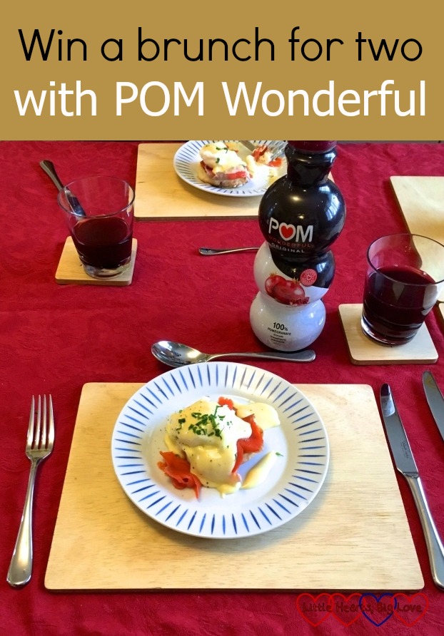 Win a brunch for two with POM Wonderful. Our brunch included Eggs Royale and POM Wonderful 100% pomegranate juice
