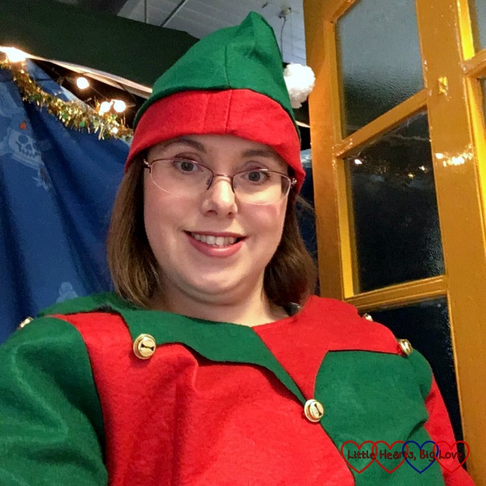 Being an elf at the school Christmas fayre