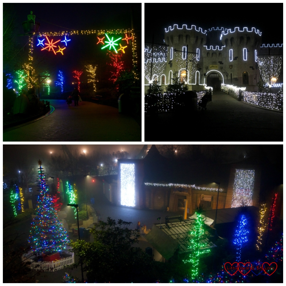 Christmas lights at Legoland