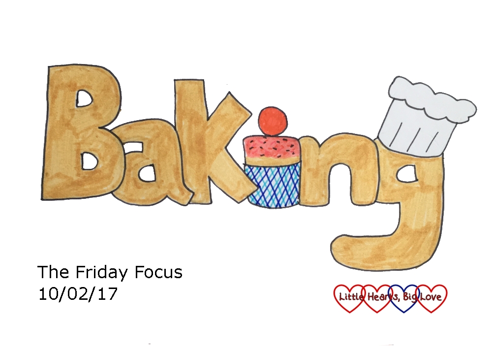 A doodle of the word Baking - this week's word of the week