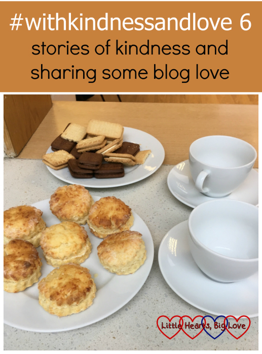 Cheese scones, biscuits and cups and saucers ready for a coffee morning: #withkindnessandlove 6 - stories of kindness and sharing some blog love