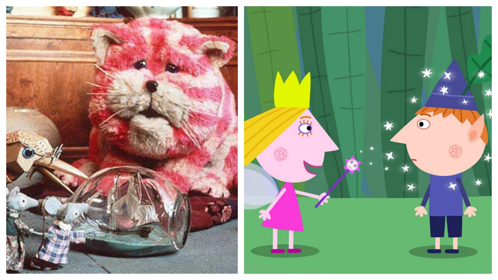 Bagpuss and Ben and Holly