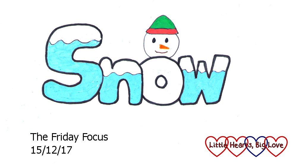 The word "snow" with a snowman on the letter 'O' 