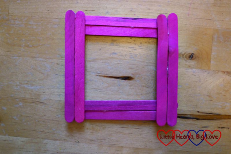 Framed with love - how to make a simple craft-stick photo frame ...