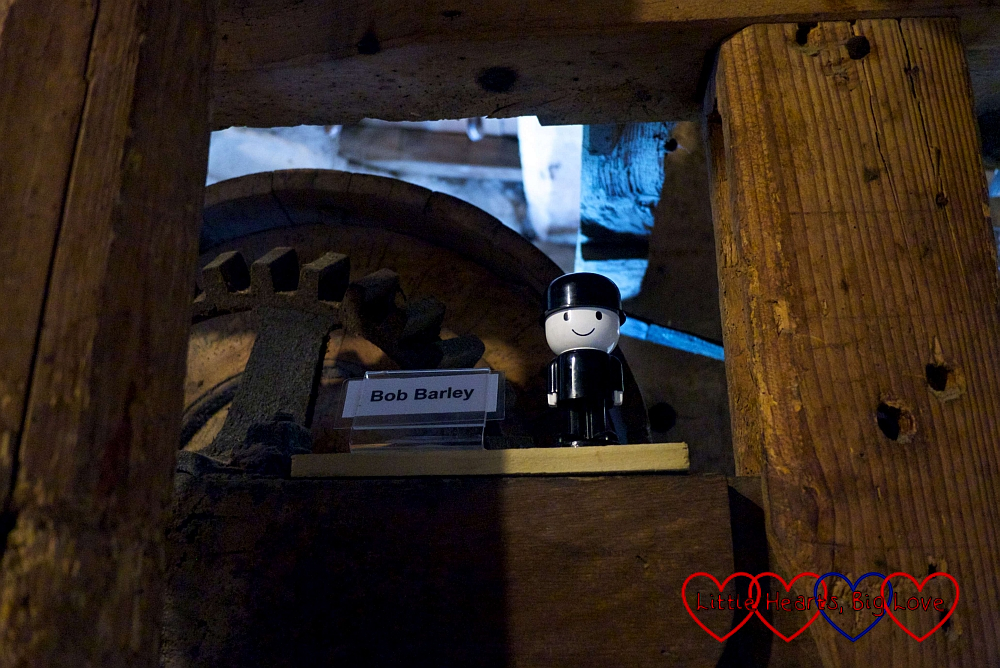 "Bob Barley" - one of the millers hiding inside the windmill