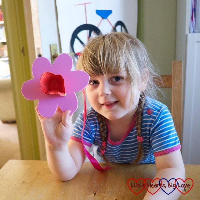 Crafting with kids egg box flowers Little Hearts, Big Love