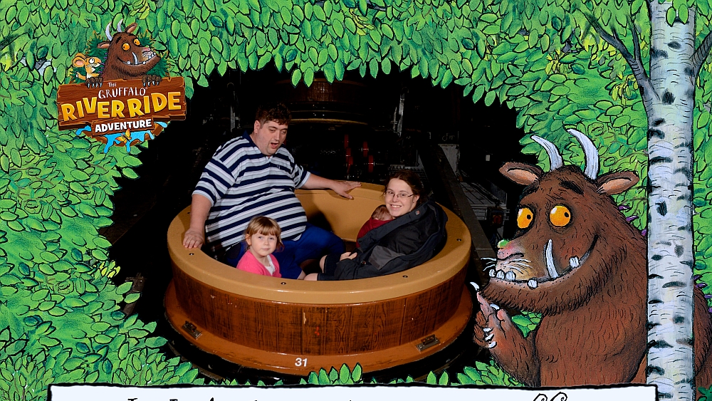 Me, hubby, Thomas and Sophie on the Gruffalo River Ride Adventure
