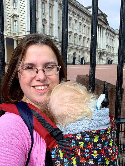 Me and Thomas outside Buckingham Palace