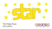The word 'star' surrounded by yellow stars
