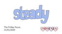 The word 'steady'