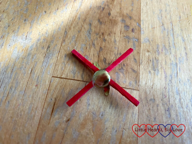 Crafting with kids clothespeg planes Little Hearts, Big Love