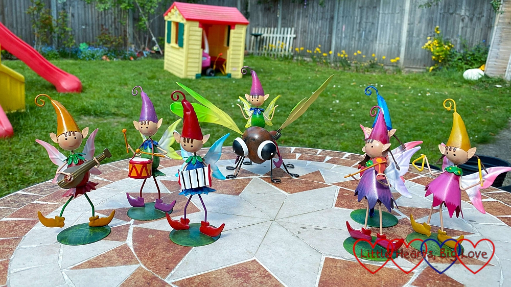 Seven pixies for our fairy garden